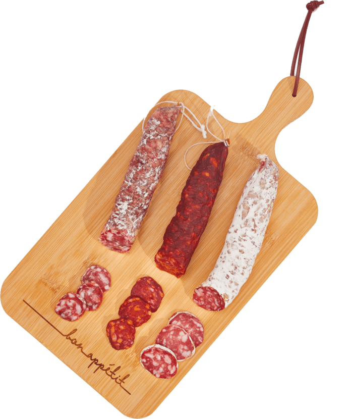 Planche à découper saucissons